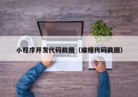 小程序开发代码截图（编程代码截图）