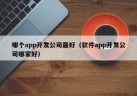 哪个app开发公司最好（软件app开发公司哪家好）