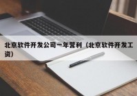 北京软件开发公司一年营利（北京软件开发工资）