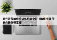 软件开发编程培训机构哪个好（编程培训 学软件开发哪家好）