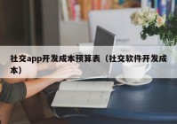 社交app开发成本预算表（社交软件开发成本）